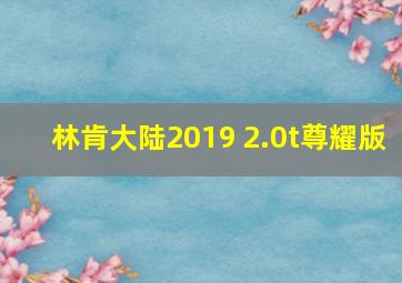 林肯大陆2019 2.0t尊耀版